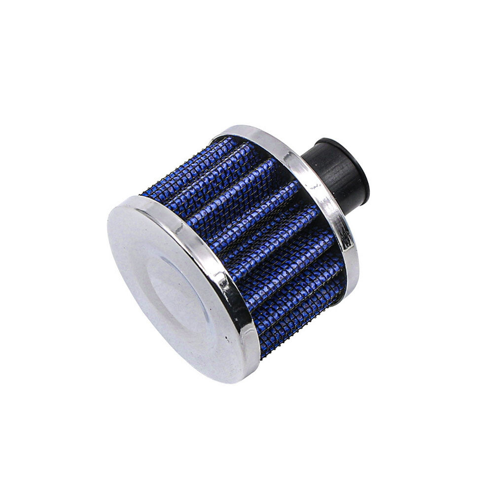 Plating Blue 1/2 12mm UNIVERSAL Crankcase Vent Value Cover Air Breather Filter Q