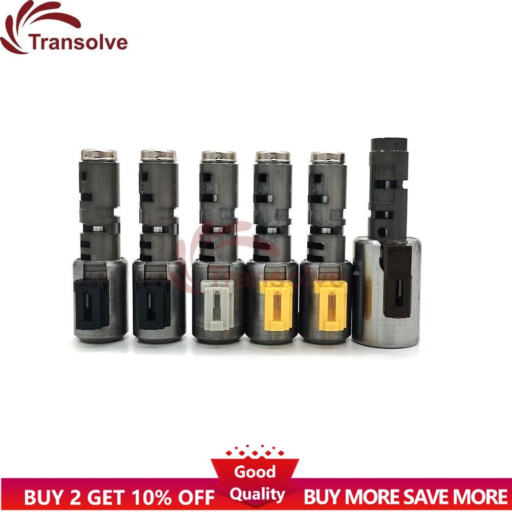 TF60SN 09G Transmission Solenoid Kit Small Valve 6Pcs/Set 1298152 for VW for AUDI