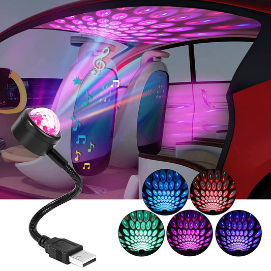 USB Car Accessories Interior Atmosphere Star Sky Lamp Ambient Night Lights