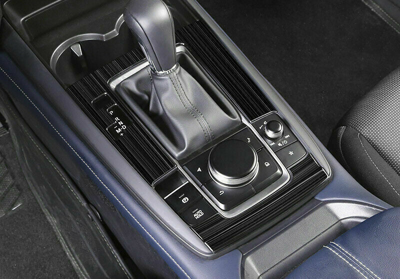 For RAV4 2019-2023 ABS Carbon Fiber INner Rear Water Cup Frame Cover Trim v