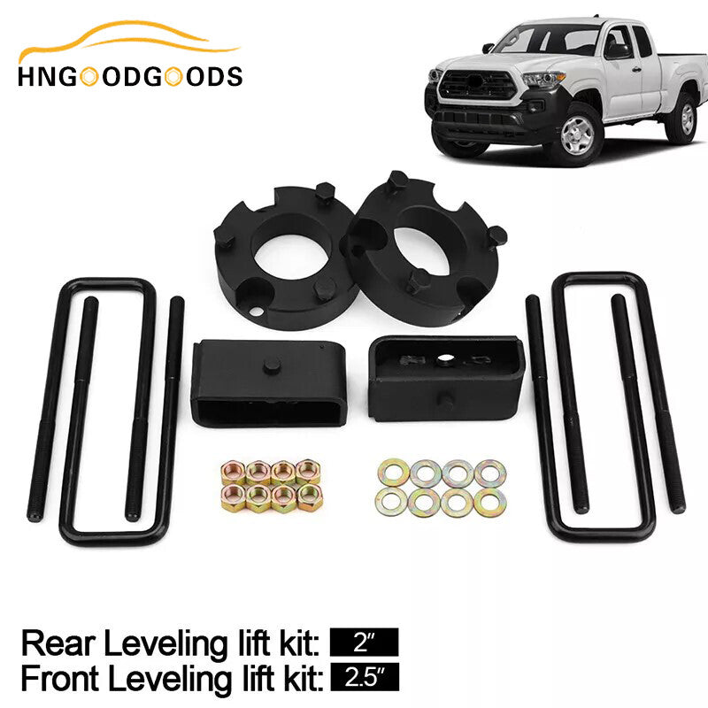2.5-inch front and 2-inch rear leveling and lifting kit with adjustable height intervals suitable for 2007-2021 for Toyota Tundra models.