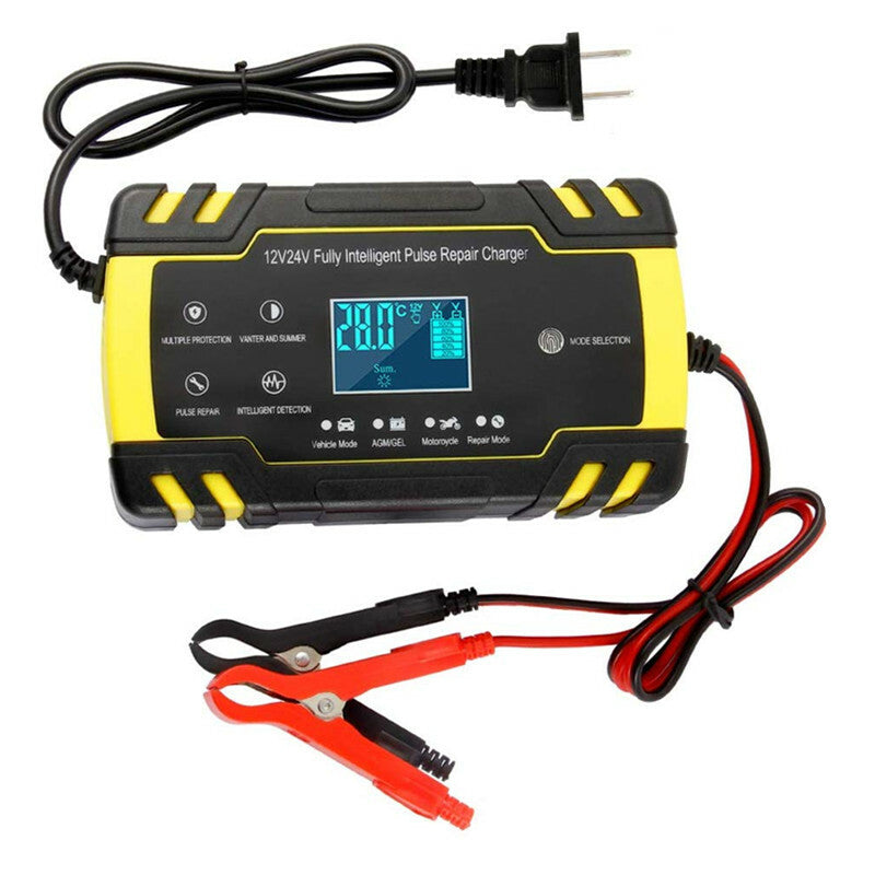Car LCD Repair Battery Charger 12V 8A/24V 4A Automotive Pulse Repair Maintainer