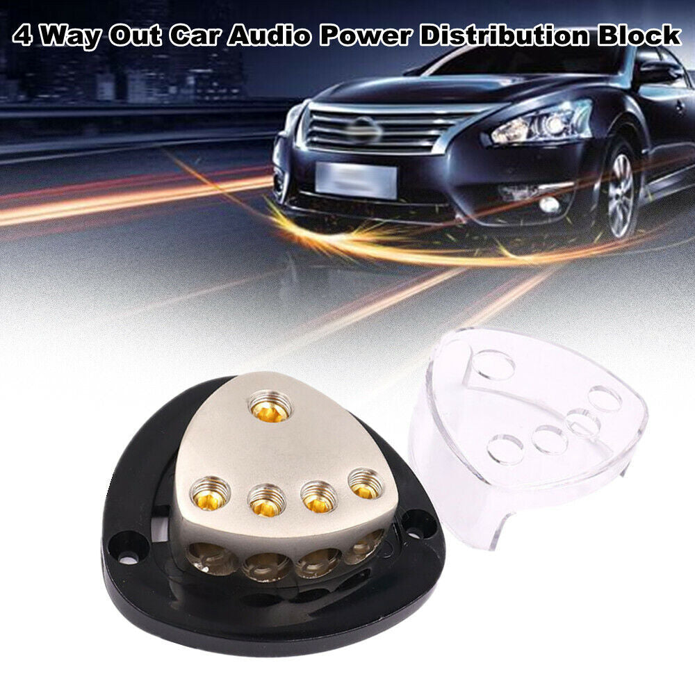 4-channel output car audio power distribution block/ground distributor 0/4 specification AWG- n