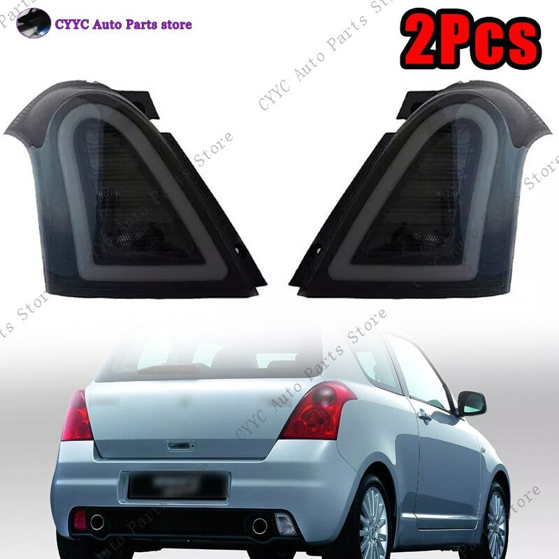Pair for Suzuki for Swift 2005-2016 Smoked Rear Tail Light Lamp Brake Lamp