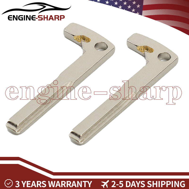 2Pcs for Smart Remote Key Emergency Prox Uncut Blade Blank for Mercedes for Benz Q