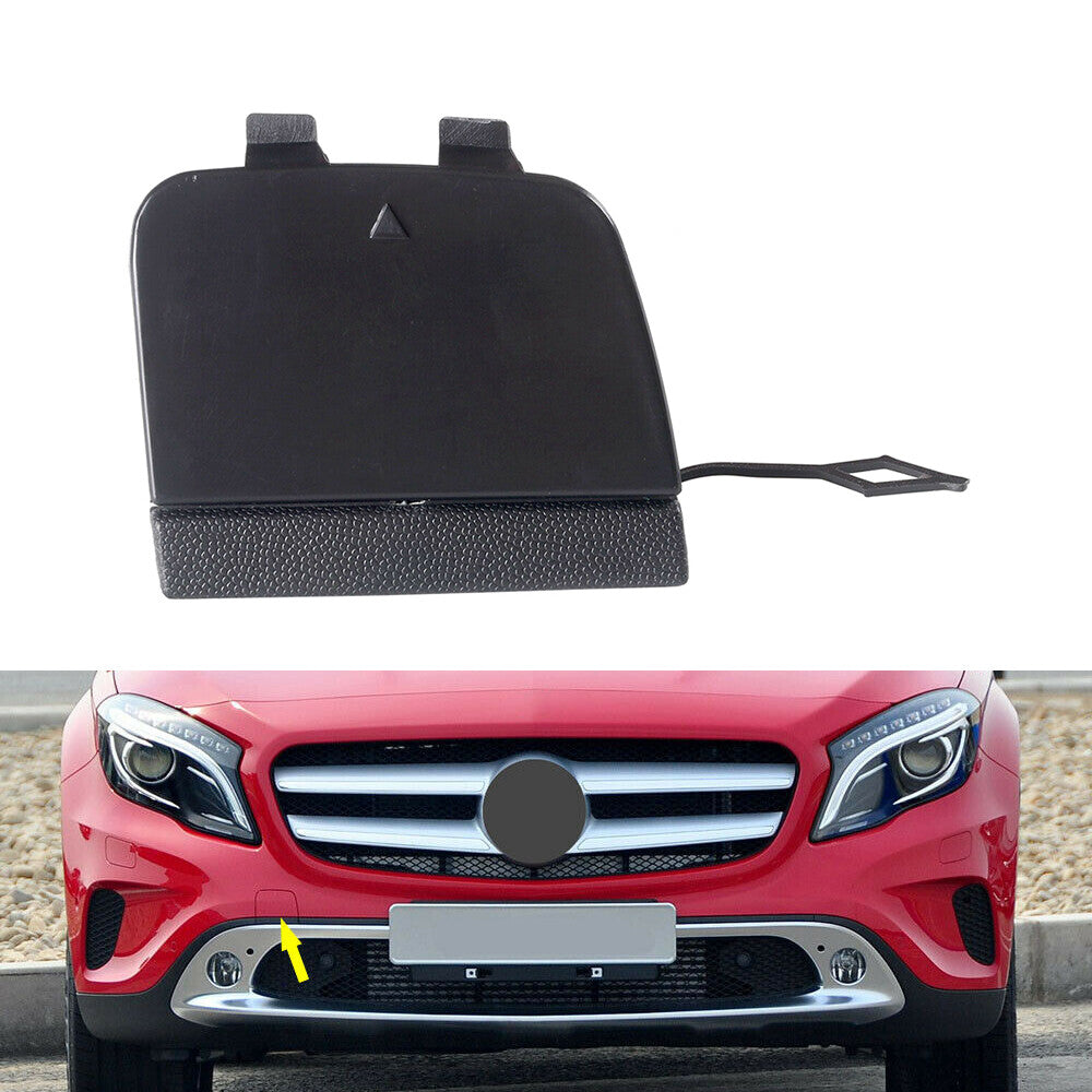 Fit 2015-2017 for Mercedes X156 GLA-Class Front Bumper Tow Hook Cover Cap Unpainted Q