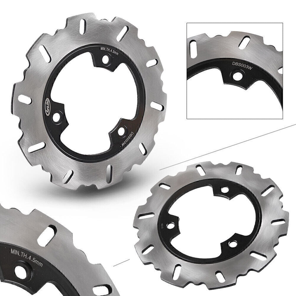 Rear Brake Disc Rotor Fit HondaCBR250(NC19) 250 1988 Black Q
