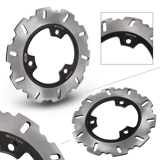 Rear Brake Disc Rotor Fit HondaCBR250(NC19) 250 1988 Black Q