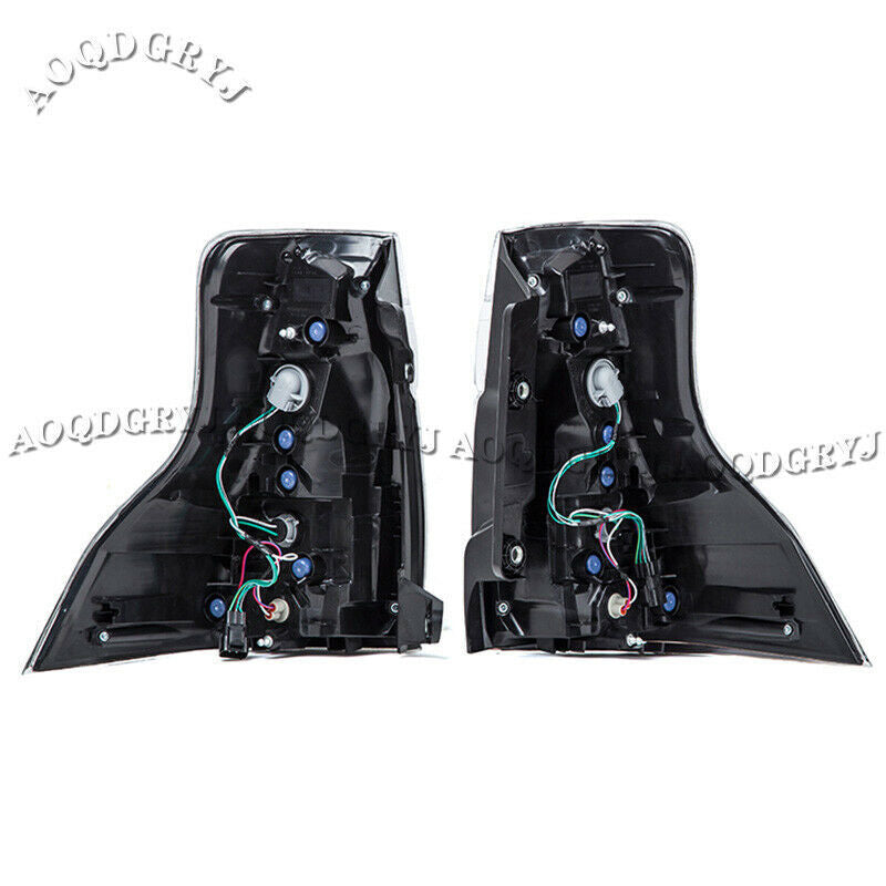 2pcs Black Smoke Tail Light Rear Brake Lamp LED for TOYOTA PRADO FJ150 2014-2017