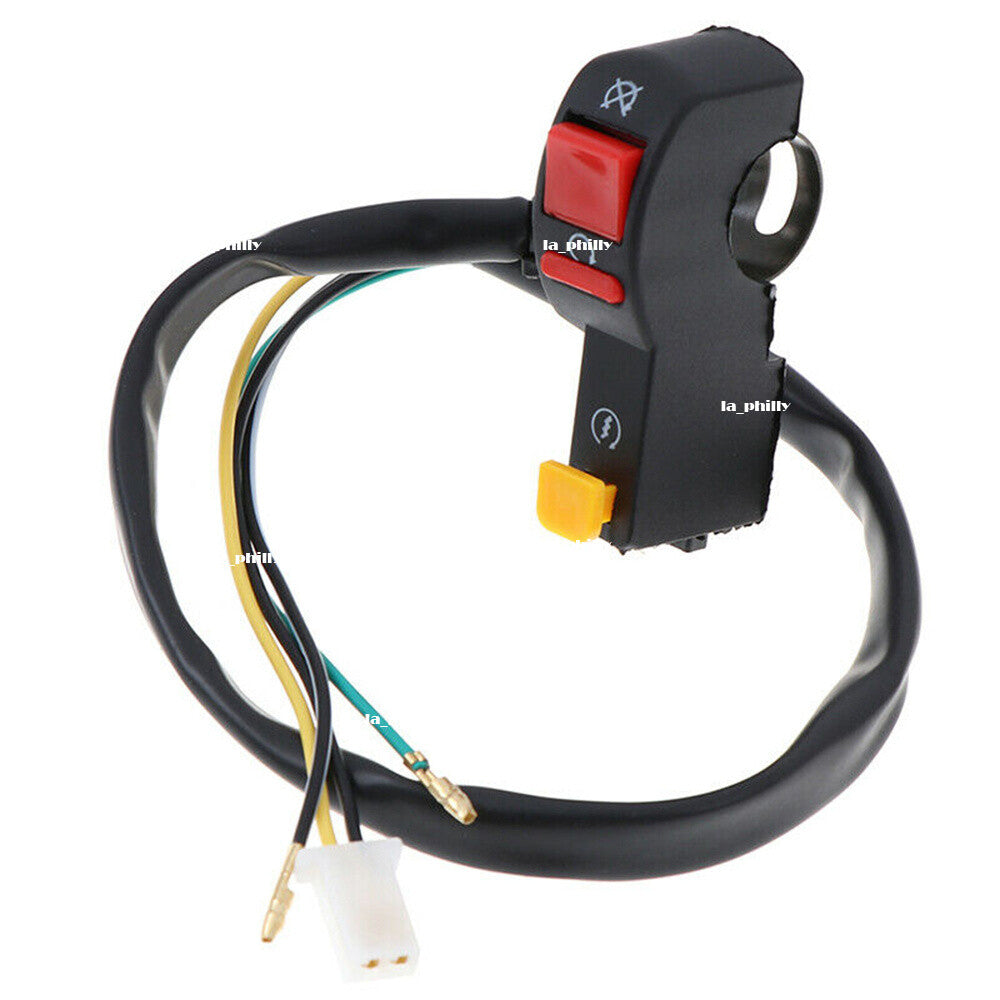Motorcycle Dirt Bike 7/8 Handlebar Engine Stop Electrical Start  Stop Switch Q