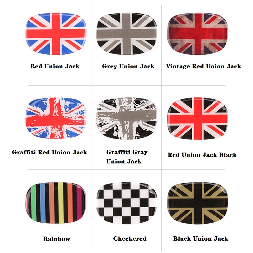 3D epoxy decorative car stickers, for seat back and handle modifications for Mini Cooper - n