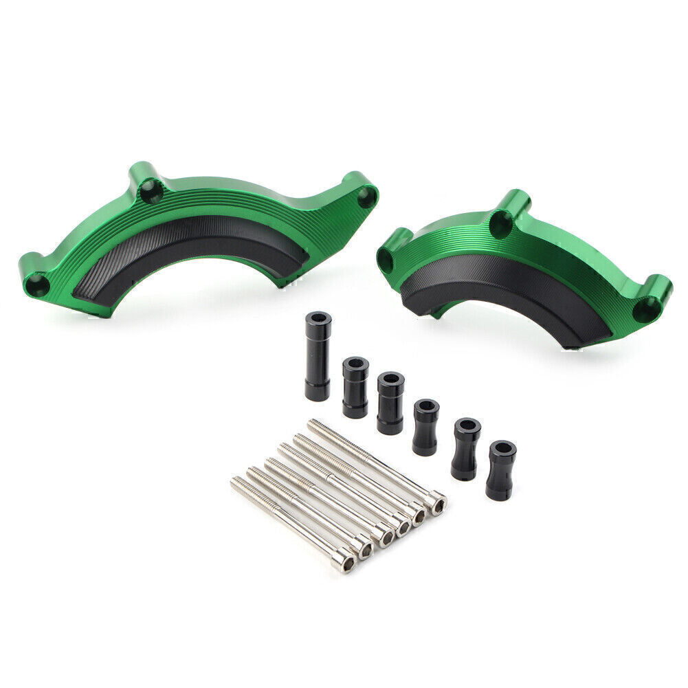Engine Case Frame Slider Crash Protector Guard Green for Kawasaki Z900 2017-2020