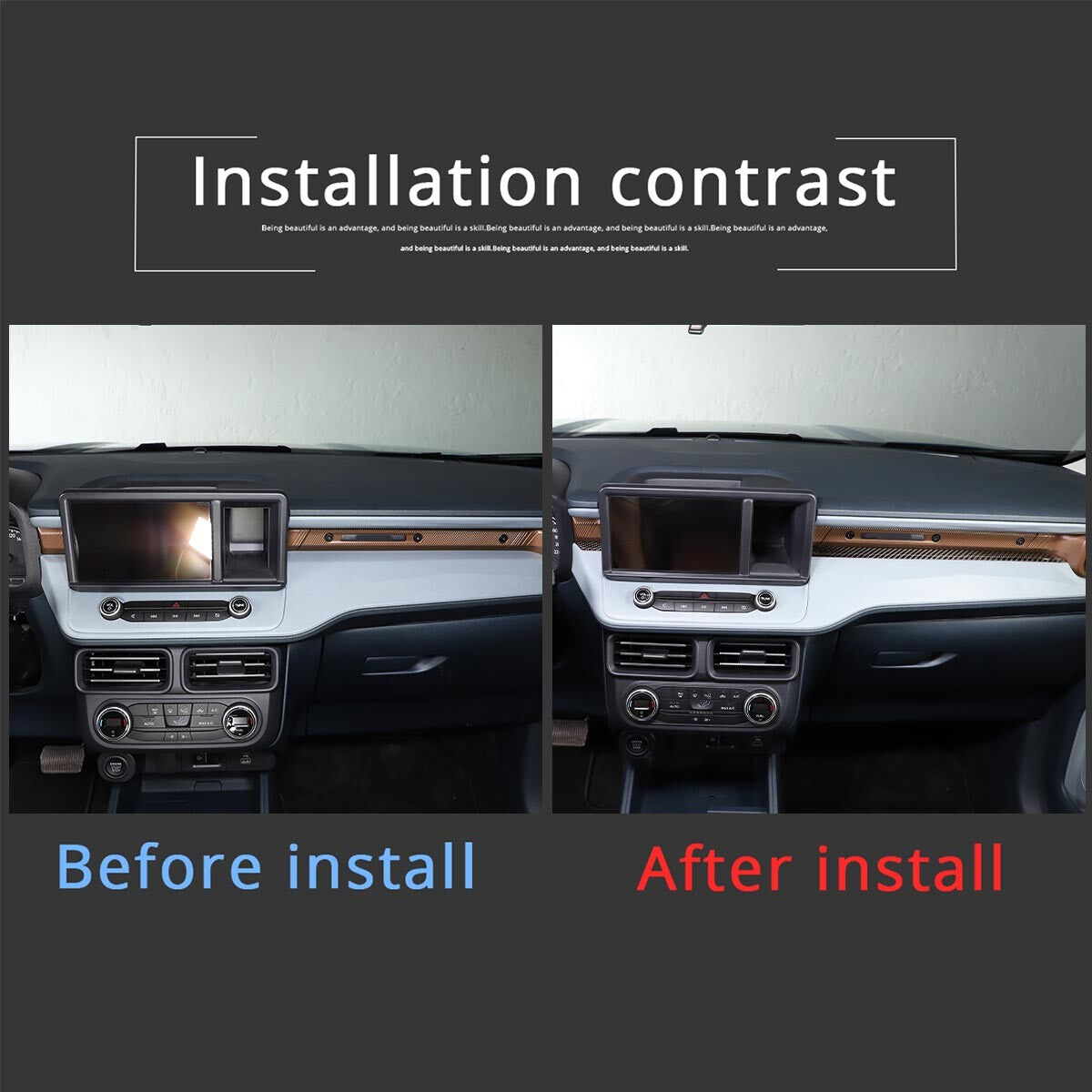 Matte Black Gear Shifter Bottom Frame Trim Cover for Tundra 2014-2021 - v