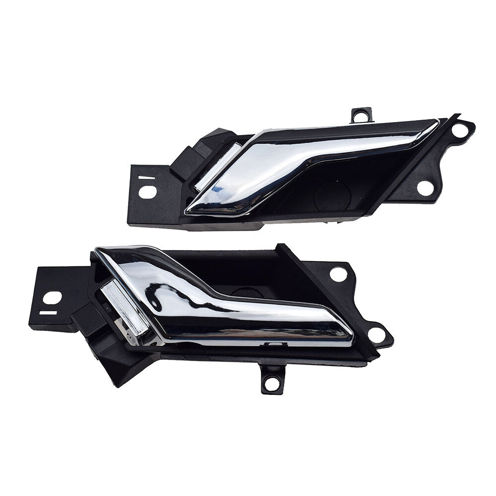 Pair of Front / Rear Inner Pull Door Handles Fits for Saturn Vue 2008-2010 Black New Q