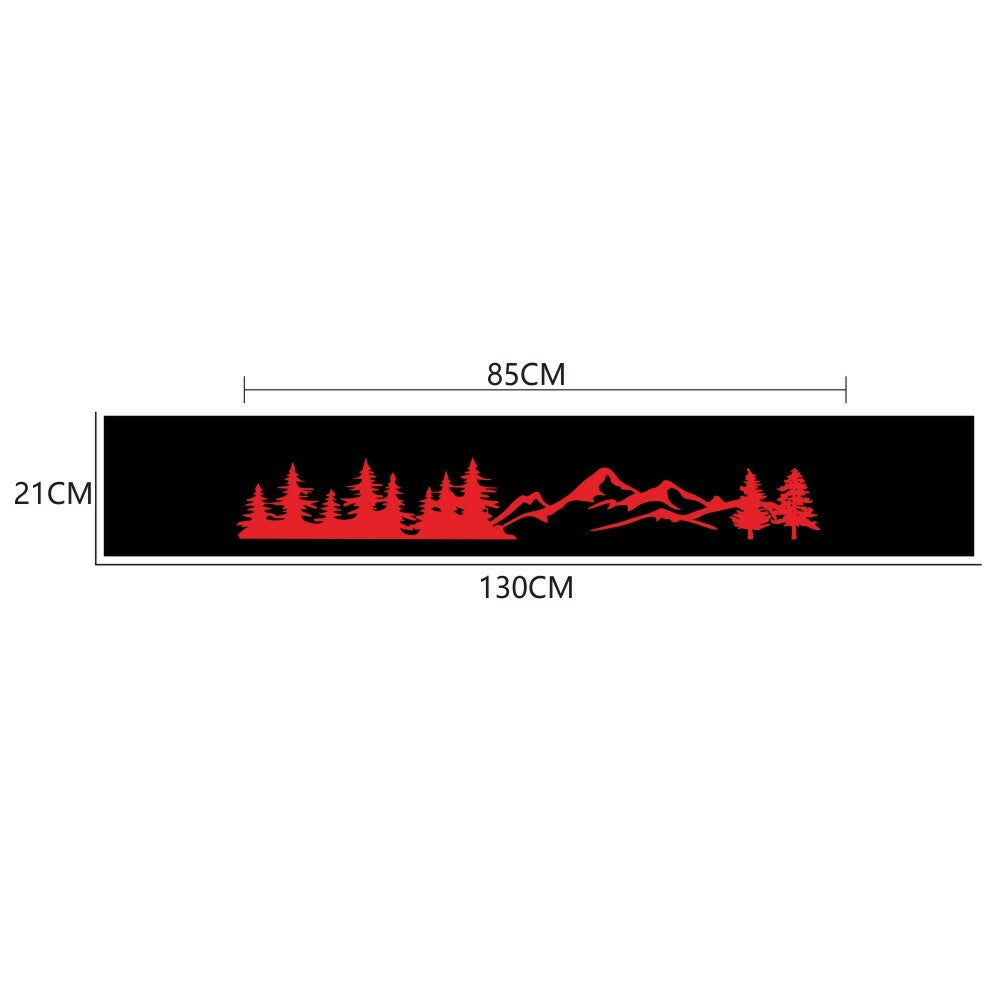 Car Front Window Windshield Decal Stickers Red Tree Mountain Auto Decoration