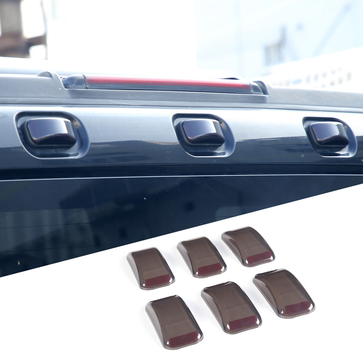ABS Matte Black Front Fog Light Bumper Cover Trim for Toyota FJ Cruiser 2007-21