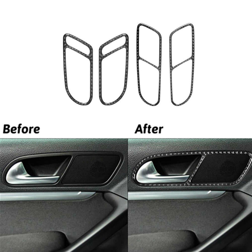 For 86 for Subaru BRZ 2017-2019 Carbon Fiber Inner Climate Console Cover Trim v