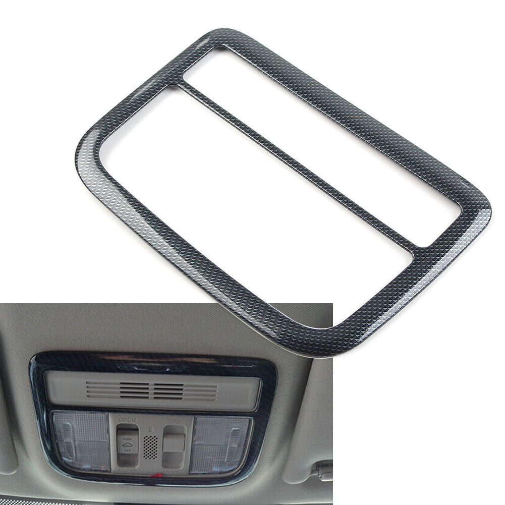 for Honda for Civic 16-2020 Carbon Fiber Style Front Reading Light Frame Cover Trim