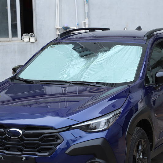 Front window sunshade windshield protector for Subaru Crosstrek 2023 and 2024 sun visors. n