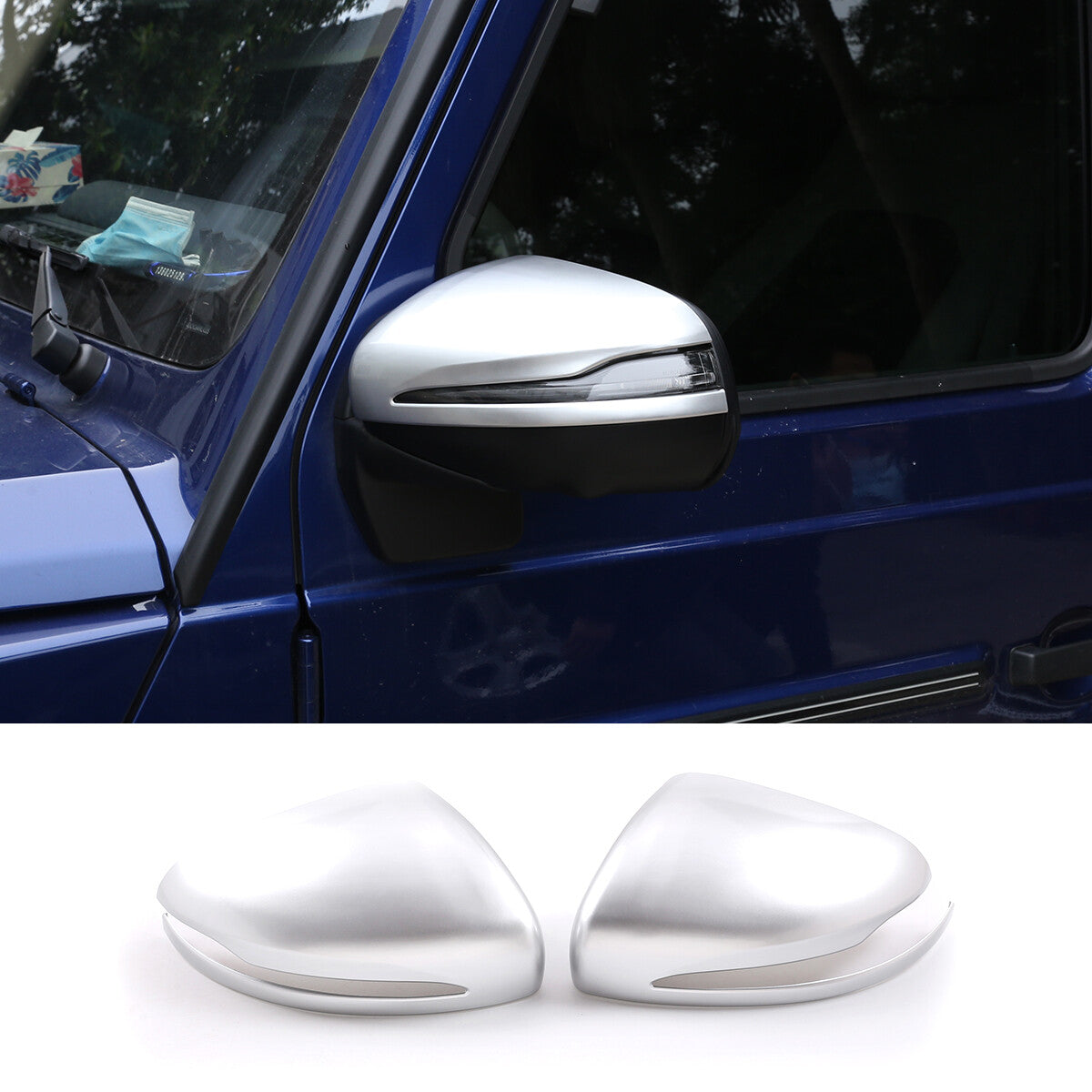 ABS silver exterior rearview mirror cover for G-Class 2019-2020 n