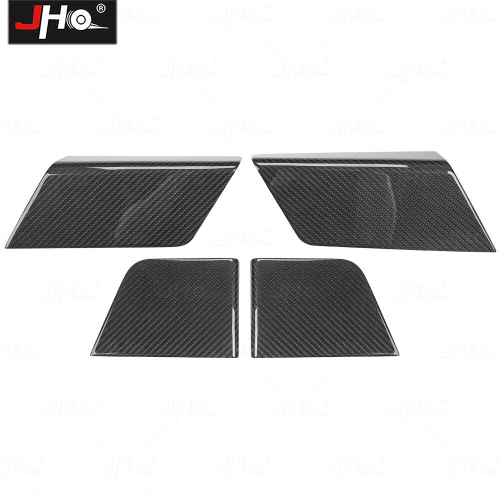Glossy Carbon Interior Inner Door Top Cover for Ford F150 R Lariat 2021+