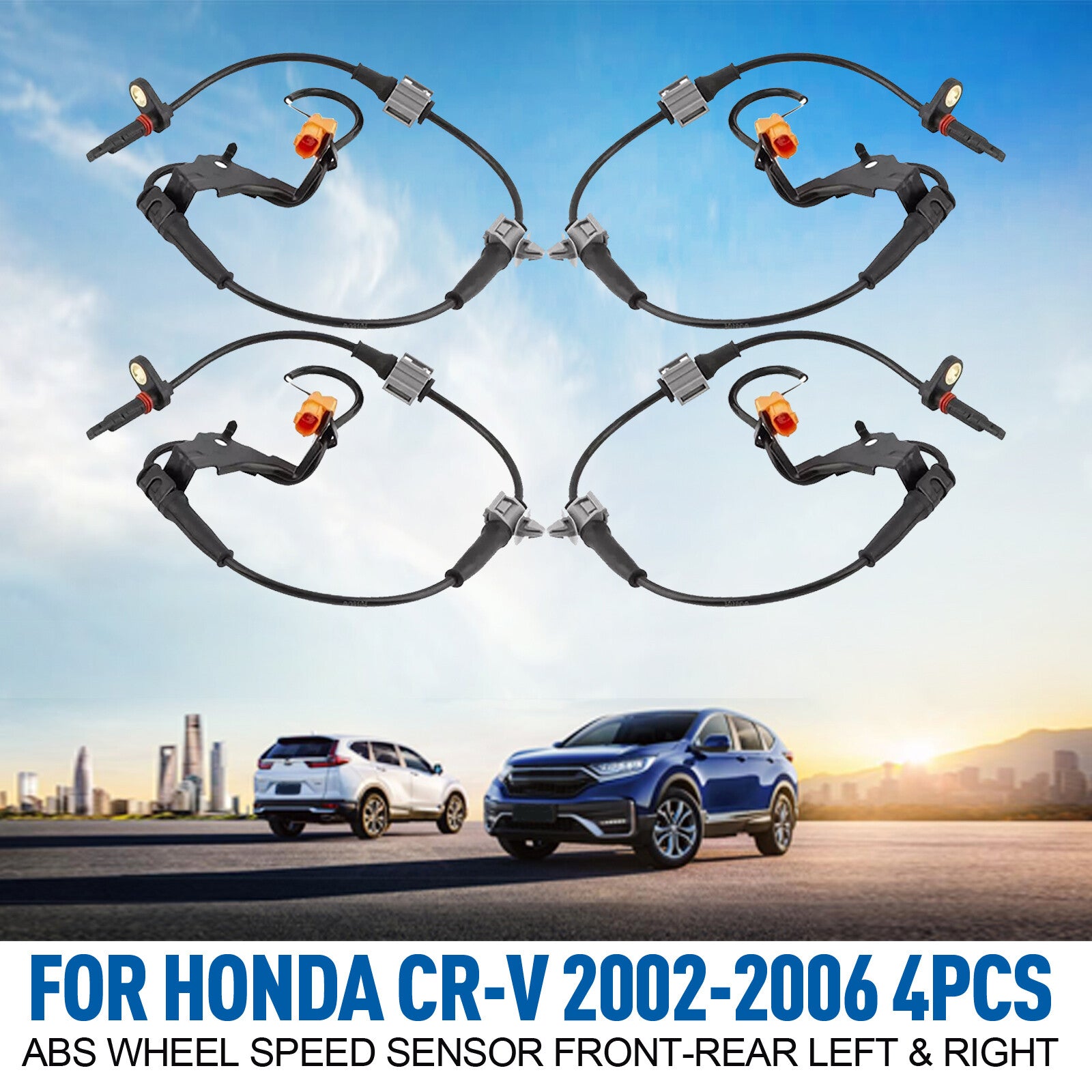 4-piece set of ABS wheel speed sensors suitable for Honda CR-V 2002-2006 57450-S9A 57455-S9A