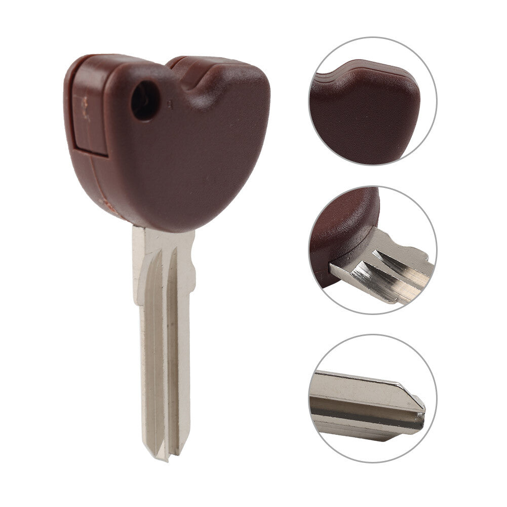Brown Uncut Blade Blank Key For Vespa Piaggio 3VTE Fly 125 200 GTS250 300