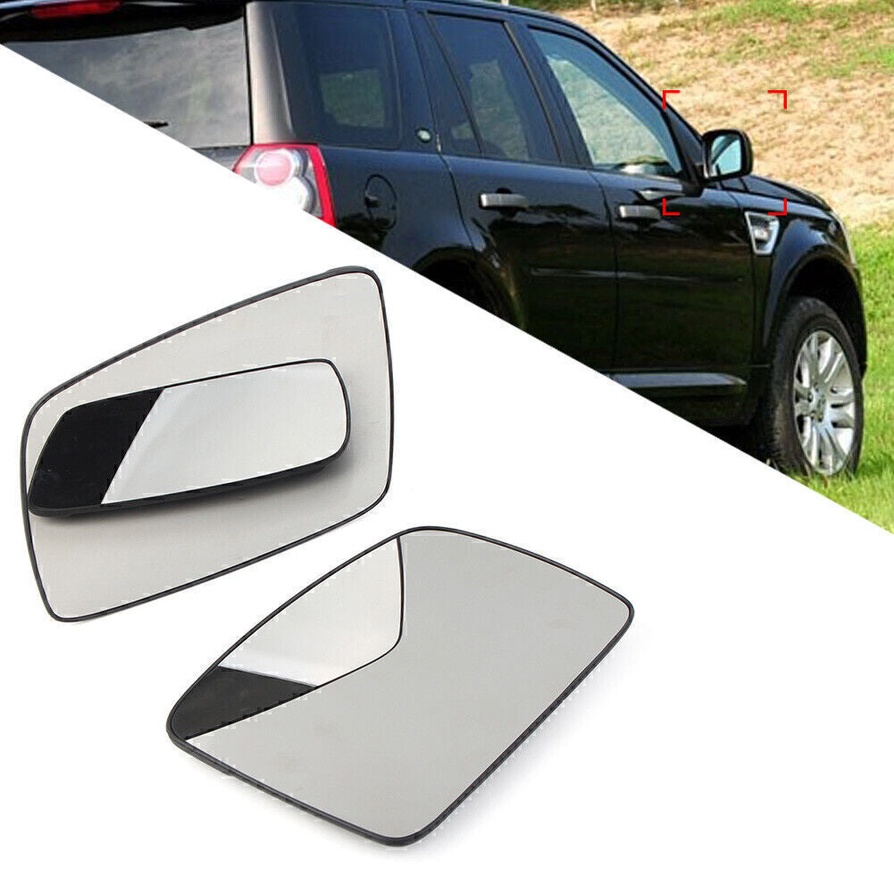 Pair Mirror Glass for Land Rover LR2 LR3 for Range Rover Sport Vogue Freelander 2 Q