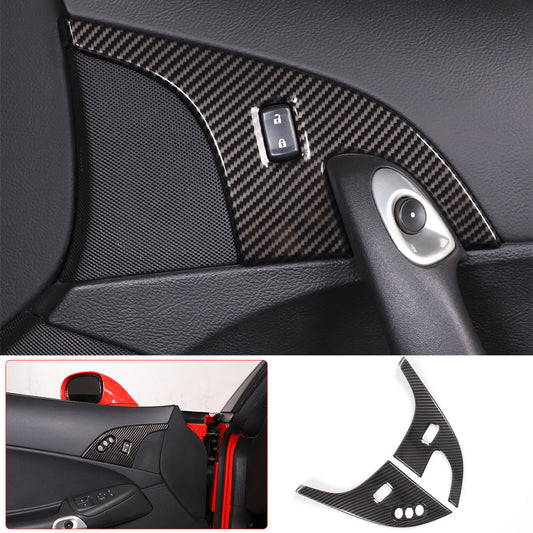 Carbon Fiber Sticker Car Door Anti Kick Cover for Corolla Cross 22-24- v