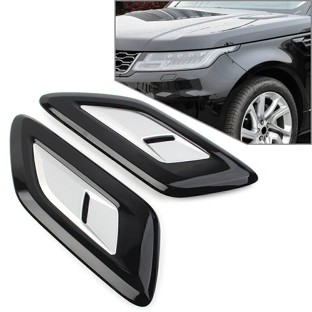 2x Front Hood Air Inlet Vent Grille Cover Trim for Land Rover for Range Rover Sport