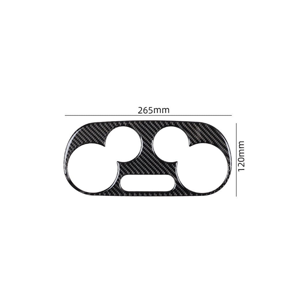 Black titanium alloy car rear cup holder panel cover decoration suitable for Kia K5 2021-2023- v