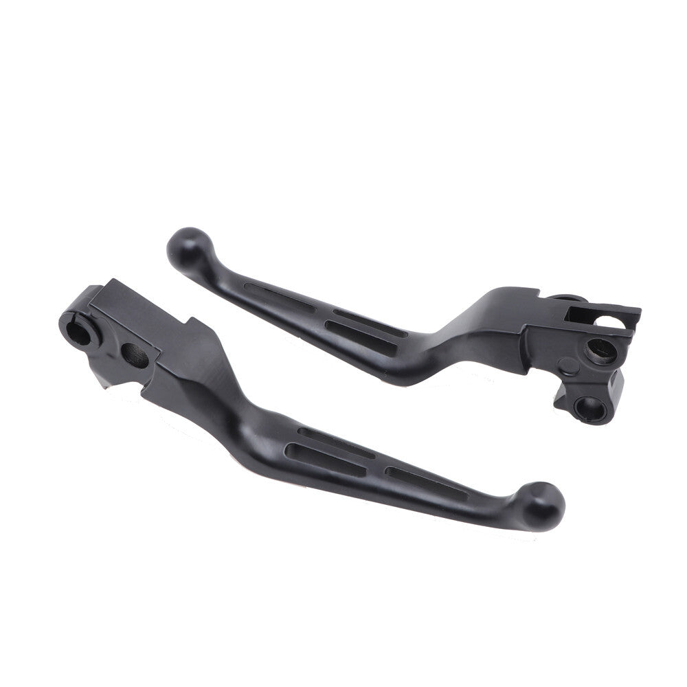 Black Slotted Brake Clutch Lever for Harley Dyna Touring Softail 96-07 XL 96-03 Q