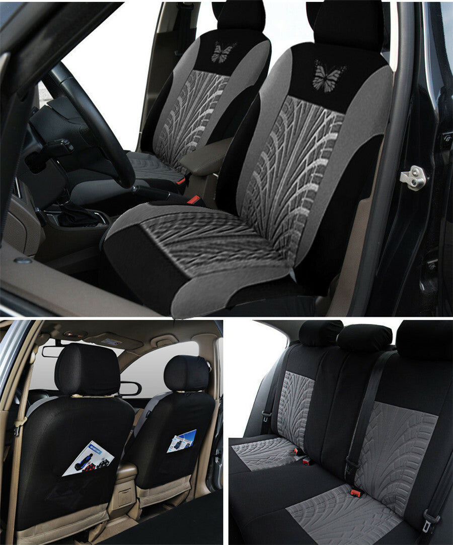 Car Front for Seat Cover Cushion Decor Protector Butterfly Pattern Embroidery Design