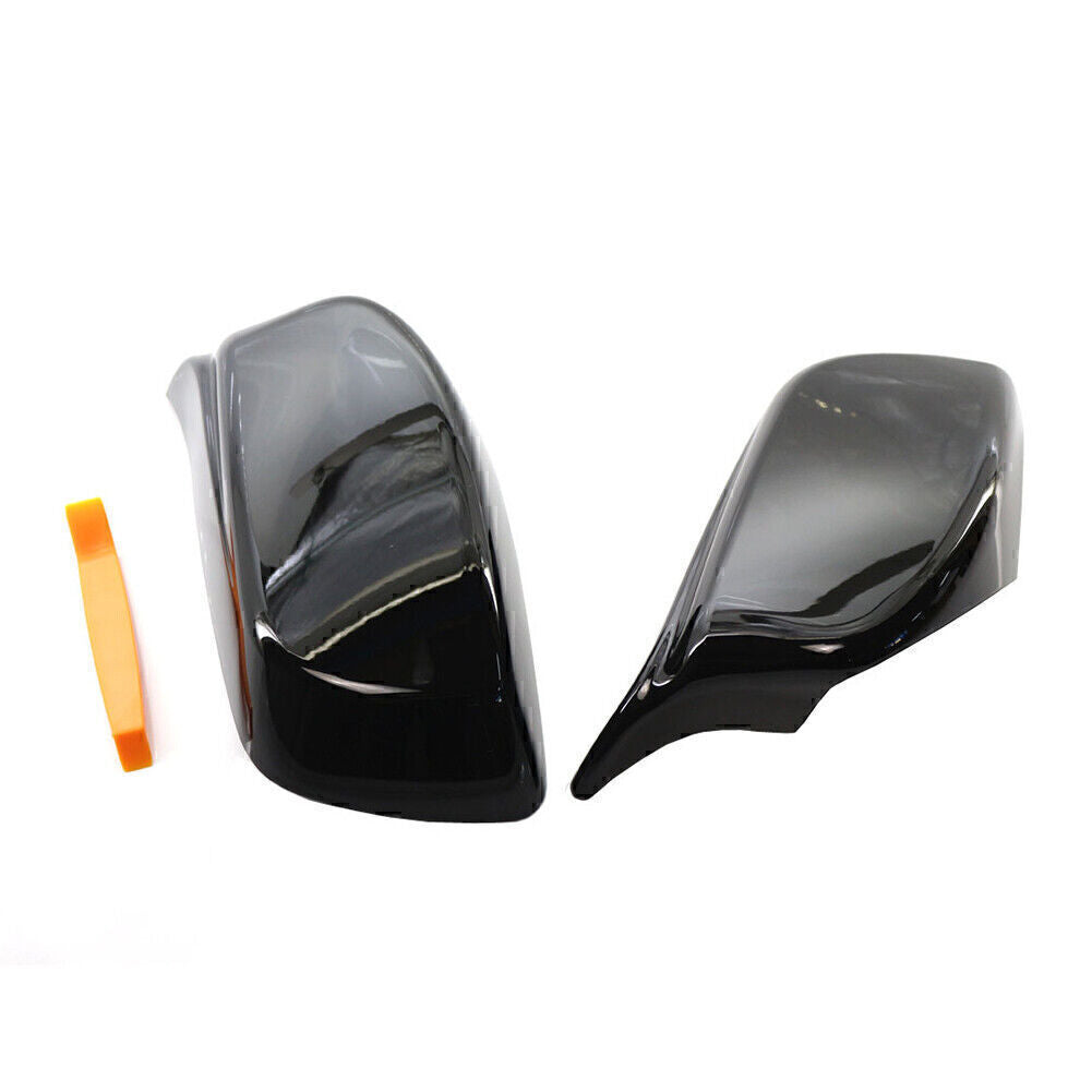 Pair Rear View Mirror Cover Trim For 2004-2007 05 for BMW E60 E61 With Removal Tool