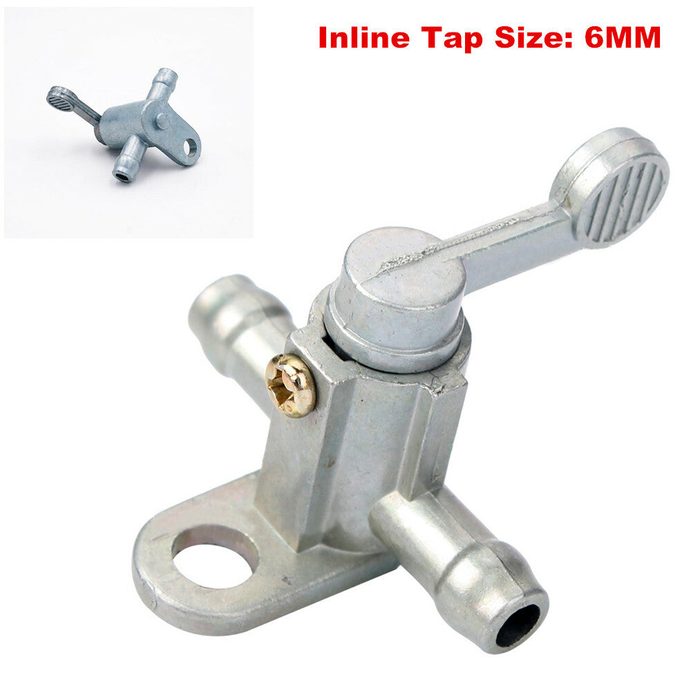Fuel tank tap switch valve for bicycles, all-terrain vehicles, motorcycles, scooters, 6mm inline faucet - n