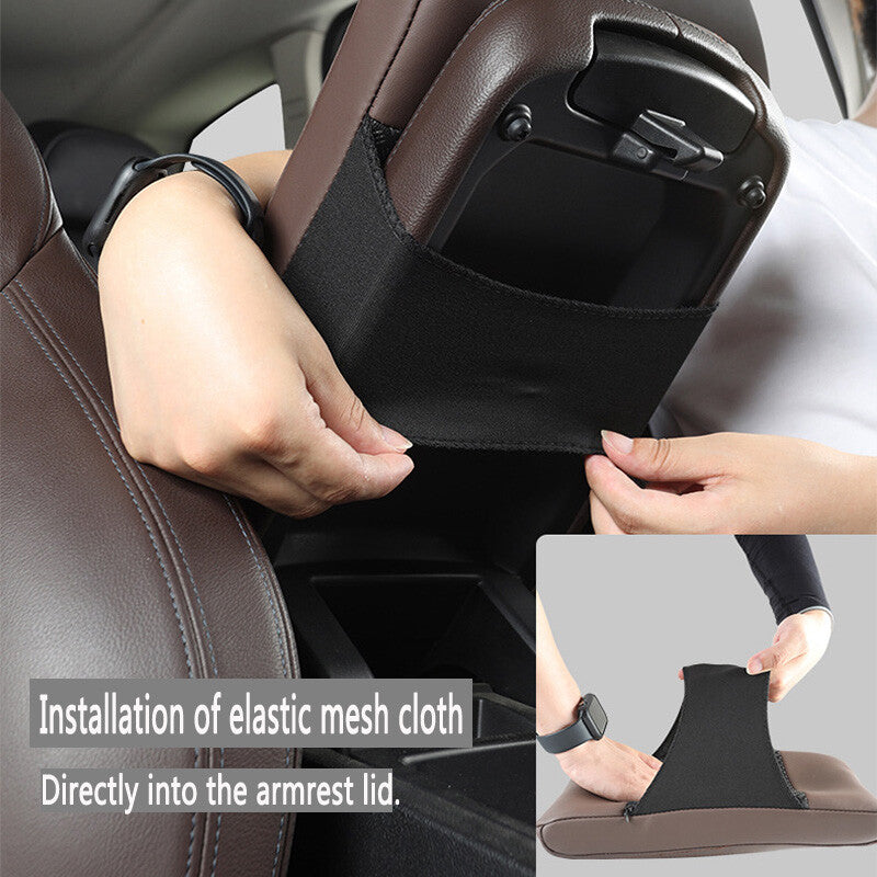 1-Piece Car Armrest Cover/Armrest Box Mat, Universal Plus High and Mid-Density for Seat Mat n