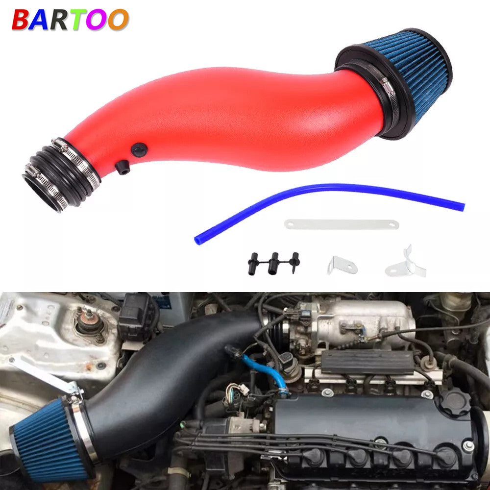 for Civic 92-00 1.6L EG EK Plastic BK Air Intake Pipe Induction Filter Kit Q