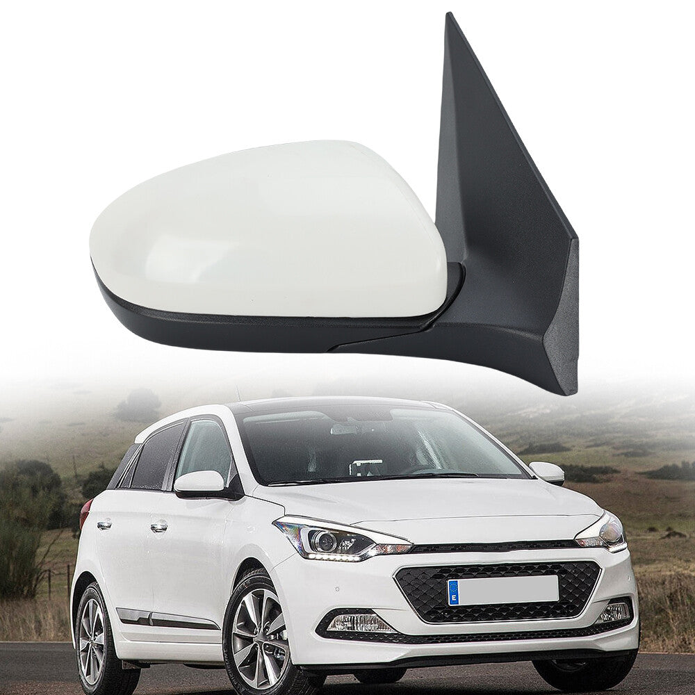 F¨¹r for Hyundai I20 MK2 GB IB 2015-2020 Au?enspiegel R¨¹ckspiegel Rechts Wei? 3 Draht
