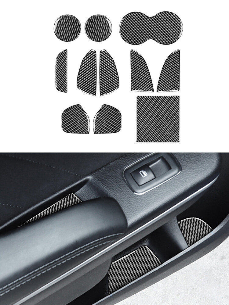 Carbon Fiber Interior Gear Shift Frame Cover Trim for Mazda CX-9 2010-2015 v