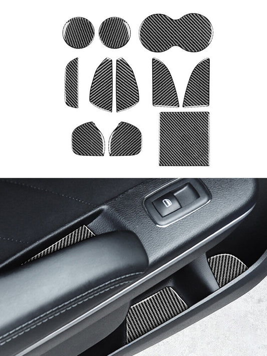 Carbon Fiber Interior Gear Shift Frame Cover Trim for Mazda CX-9 2010-2015 v