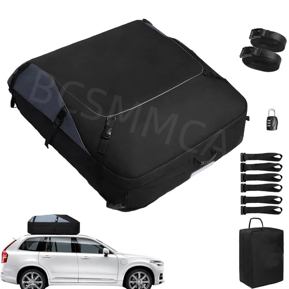 Car Roof Luggage Bag 15 Cubic Storage Bag Waterproof Foldable For Travel Camping Q