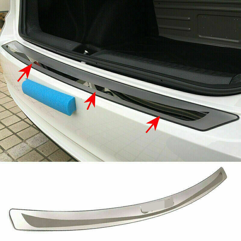 for Mazda CX-5 2017-2021 Silver Rear Bumper Protector Car Door Sill Scuff Guard