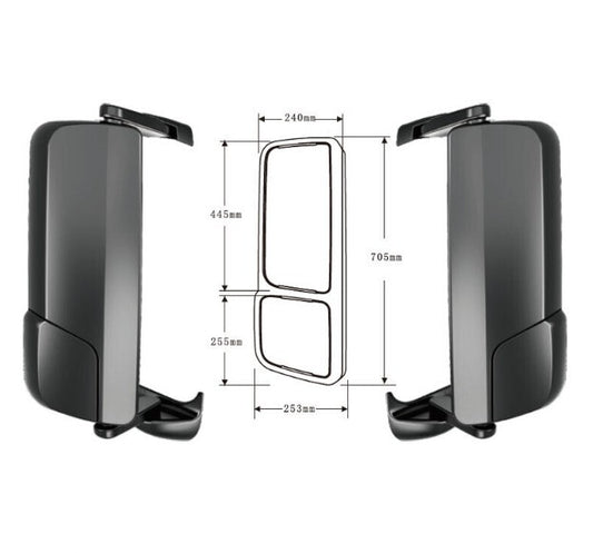 Reflector Rearview Mirror for Benz Truck Actros Mp4 Series Side Mirror Exterior