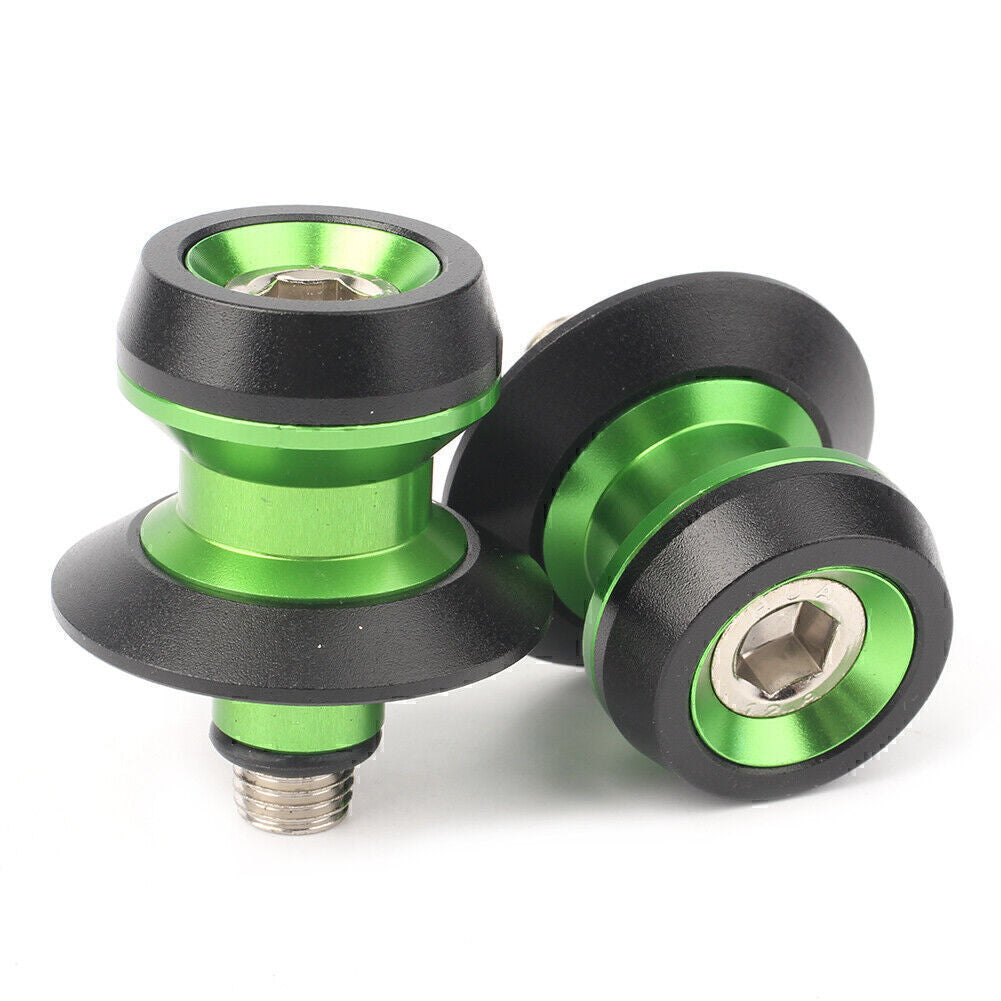 10mm Swing Arm Spool Stand Screw Slider for Yamaha for Honda CBR600 for Suzuki Green