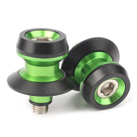10mm Swing Arm Spool Stand Screw Slider for Yamaha for Honda CBR600 for Suzuki Green