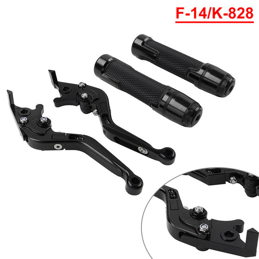 Folding Extendable Brake Clutch Lever Handlebar Grip Set for Kawasaki
