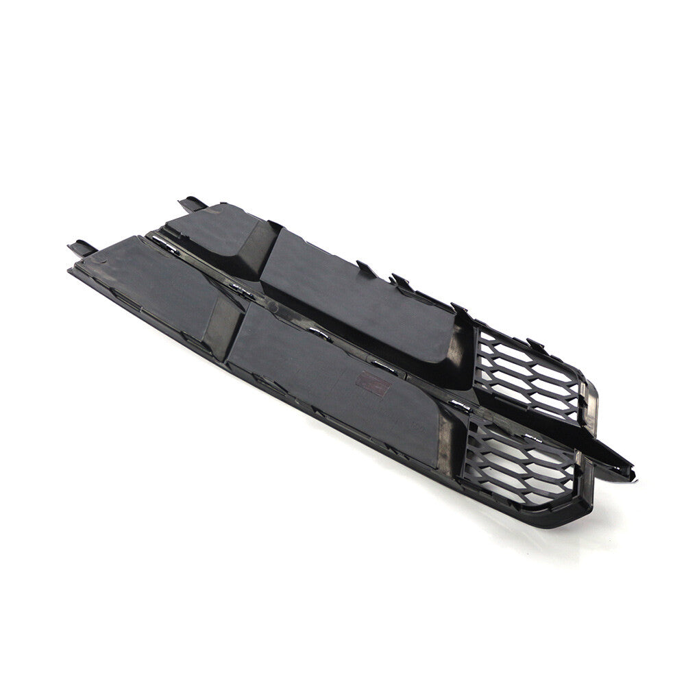 Black Chrome Front Bumper Lower Side Grille for Audi for A6 C7 2014-2018