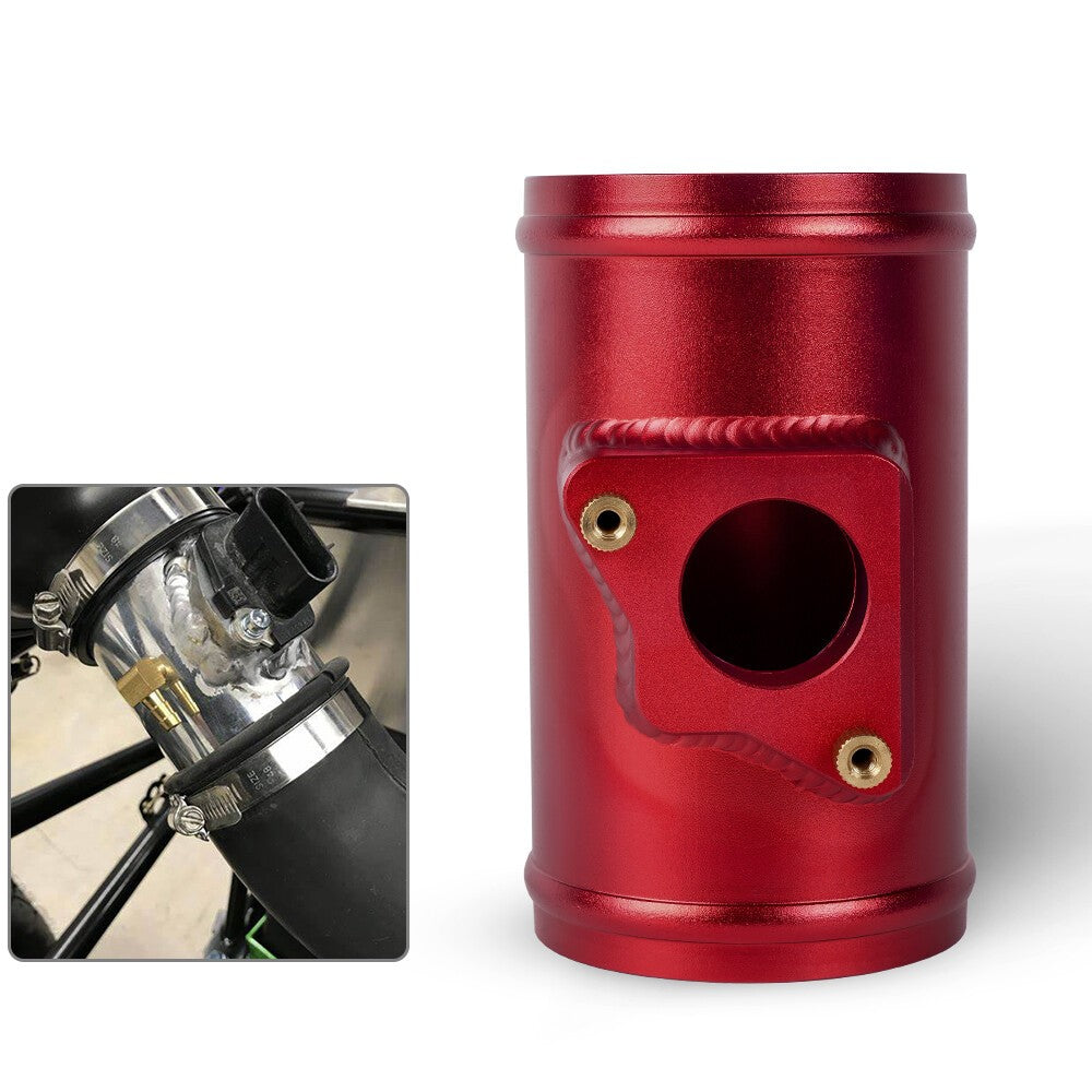 Red 3 76mm Mass Air Flow Sensor Mount Adapter Tube for Mazda for Subaru