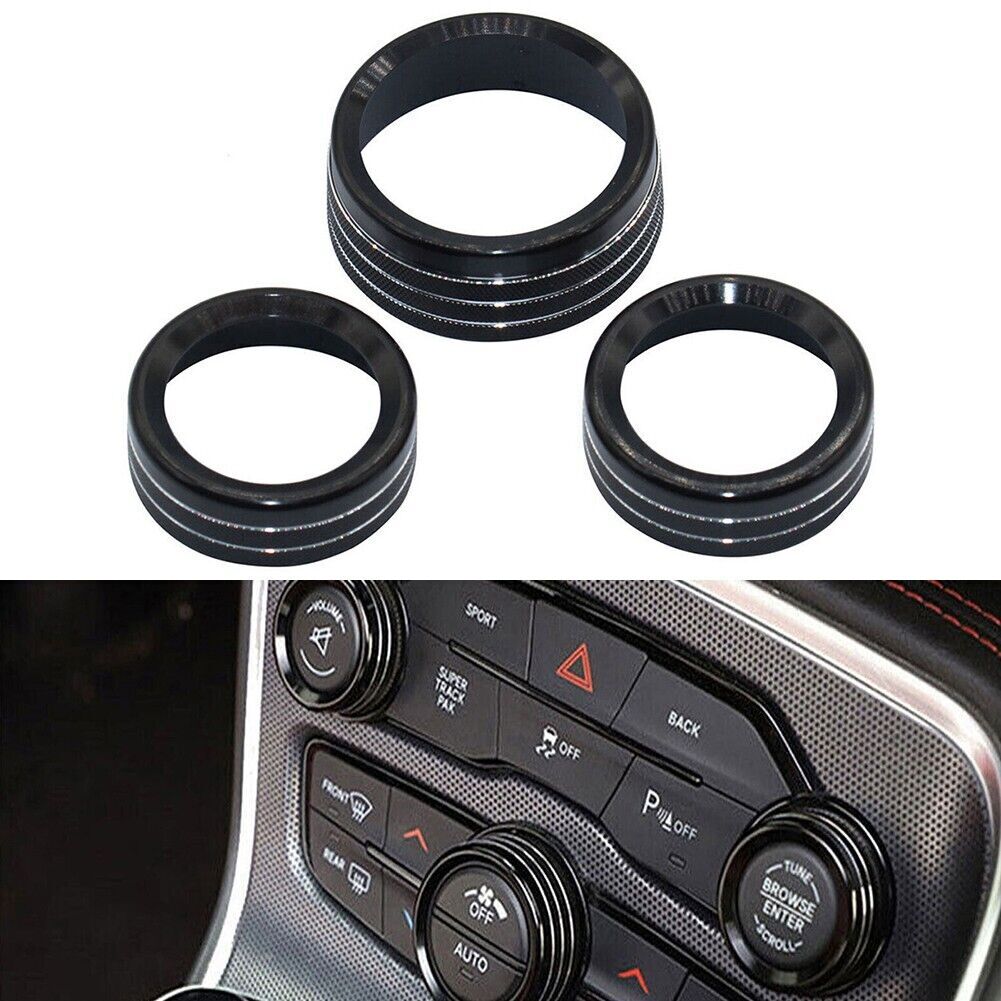 3-Piece Black Climate Volume Turntable Cover for 14-21 for Jeep Grand Cherokee n