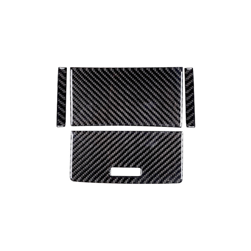 3X Vehicle Carbon Fiber Navigation Panel Cover Trim for Cadillac CTS 2003-2007 v